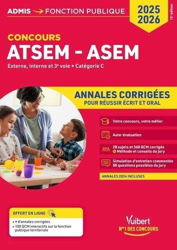 Emprunter Concours ATSEM ASEM. Annales corrigées, Edition 2025-2026 livre