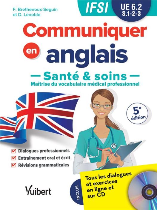 Emprunter Communiquer en anglais. Santé et soins, UE 6.2, S1, 2, 3, 5e édition, avec 1 CD audio livre