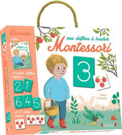 Emprunter Mes chiffres à toucher Montessori. Coffret livre + 10 cartes chiffres rugueuses + 11 cartes images livre