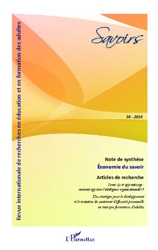 Emprunter Savoirs N° 34/2014 : Economie du savoir livre