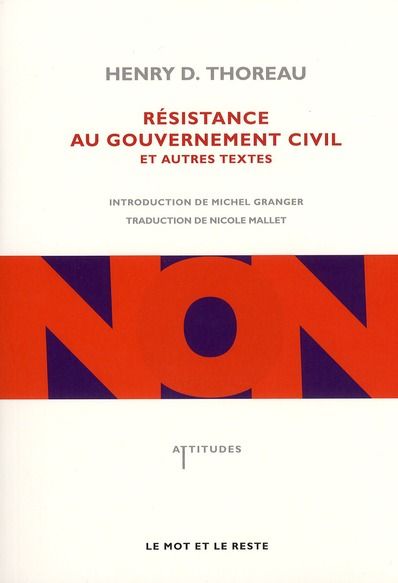 Emprunter Résistance au gouvernement civil et autres textes livre