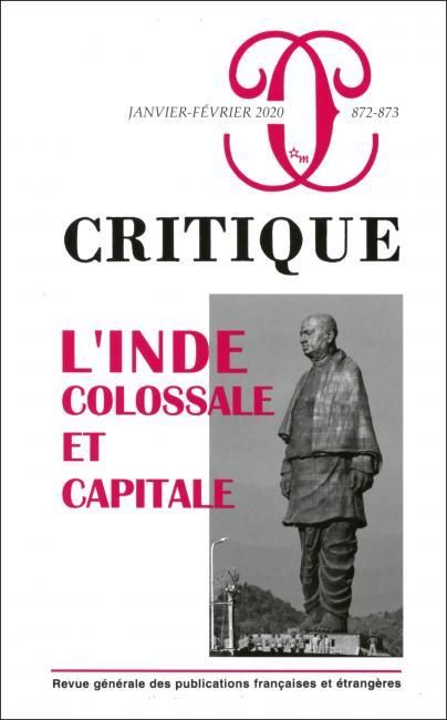 Emprunter Critique N° 872-873, janvier-février 2020 : L'Inde : colossale et capitale livre