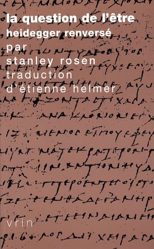 Emprunter La question de l'être / Heidegger renversé livre