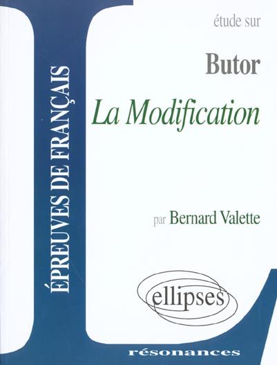 Emprunter Etude sur La modification, Butor livre