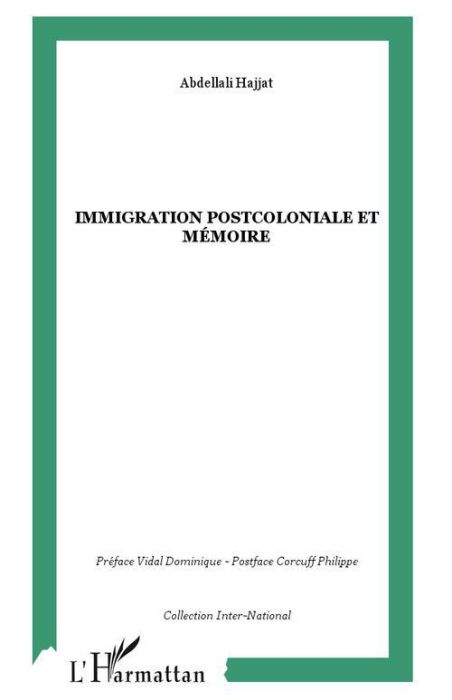 Emprunter Immigration postcoloniale et mémoire livre