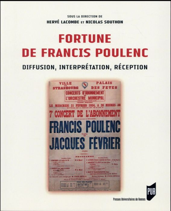 Emprunter Fortune de Francis Poulenc. Diffusion, interprétation, réception livre