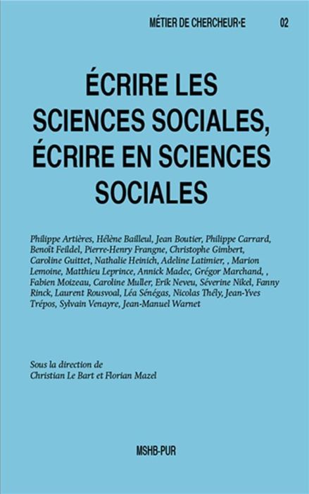 Emprunter Écrire les sciences sociales livre