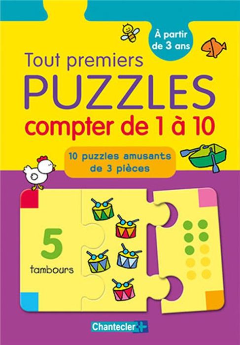 Emprunter Tout premiers puzzles compter de 1 à 10. 10 puzzles amusants de 3 pièces livre