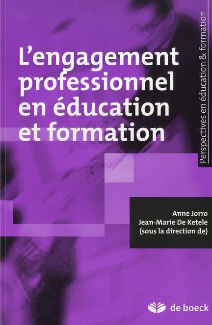 Emprunter L'engagement professionnel en éducation et formation livre