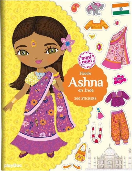 Emprunter Habille Ashna en Inde. Avec 300 stickers, Edition bilingue français-hindi livre