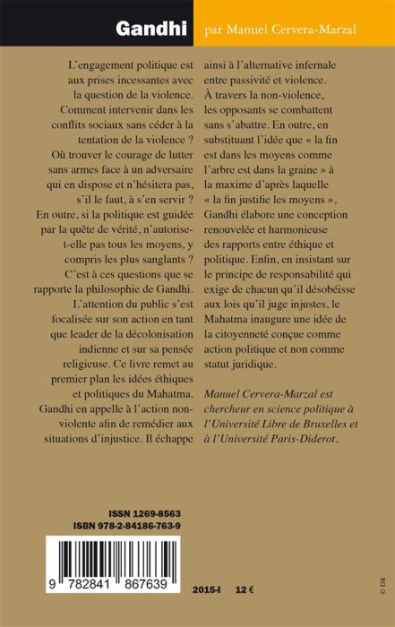 Emprunter Gandhi. Politique de la non-violence livre