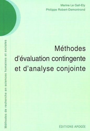 Emprunter Méthodes d'évaluation contingente et d'analyse conjointe livre