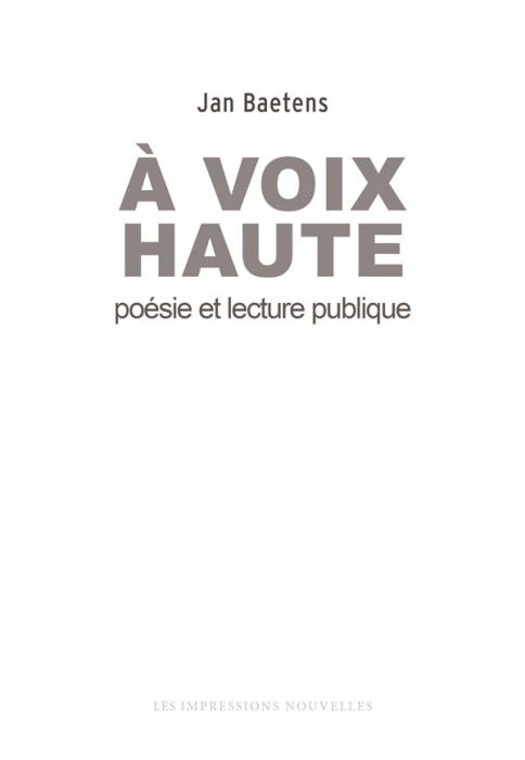 Emprunter A voix haute / Poésie et lecture publique livre