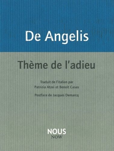 Emprunter Thème de l'adieu livre