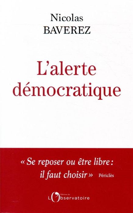 Emprunter L'alerte démocratique livre